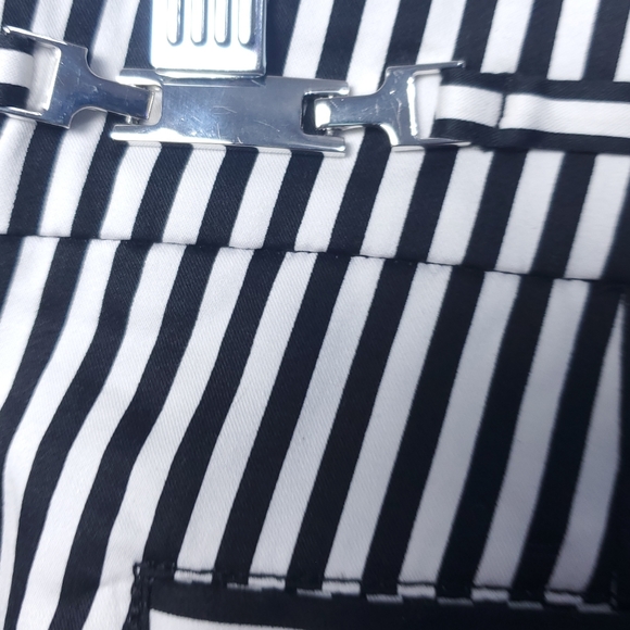 New York and Co. STRIPPED Ankle Pants - Picture 14 of 15